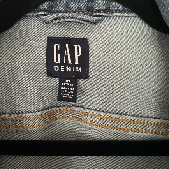 GAP Stretch Denim Jacket, Petite XS - Picture 6 of 7